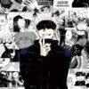Satoru Gojo wearing his iconic black outfit surrounded by dramatic Jujutsu Kaisen manga panels