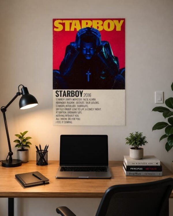 Starboy 2016 – The Weeknd Music Poster