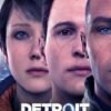 Detroit: Become Human poster featuring three android characters in a close-up composition.