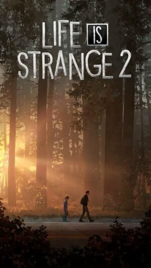Life Is Strange 2 Forest Poster Life Is Strange 2 poster showing two brothers walking through a forest at sunset.